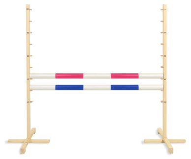 Przeszkoda skokowa do Hobby Horse 120cm, dwie belki - czerwona i niebieska