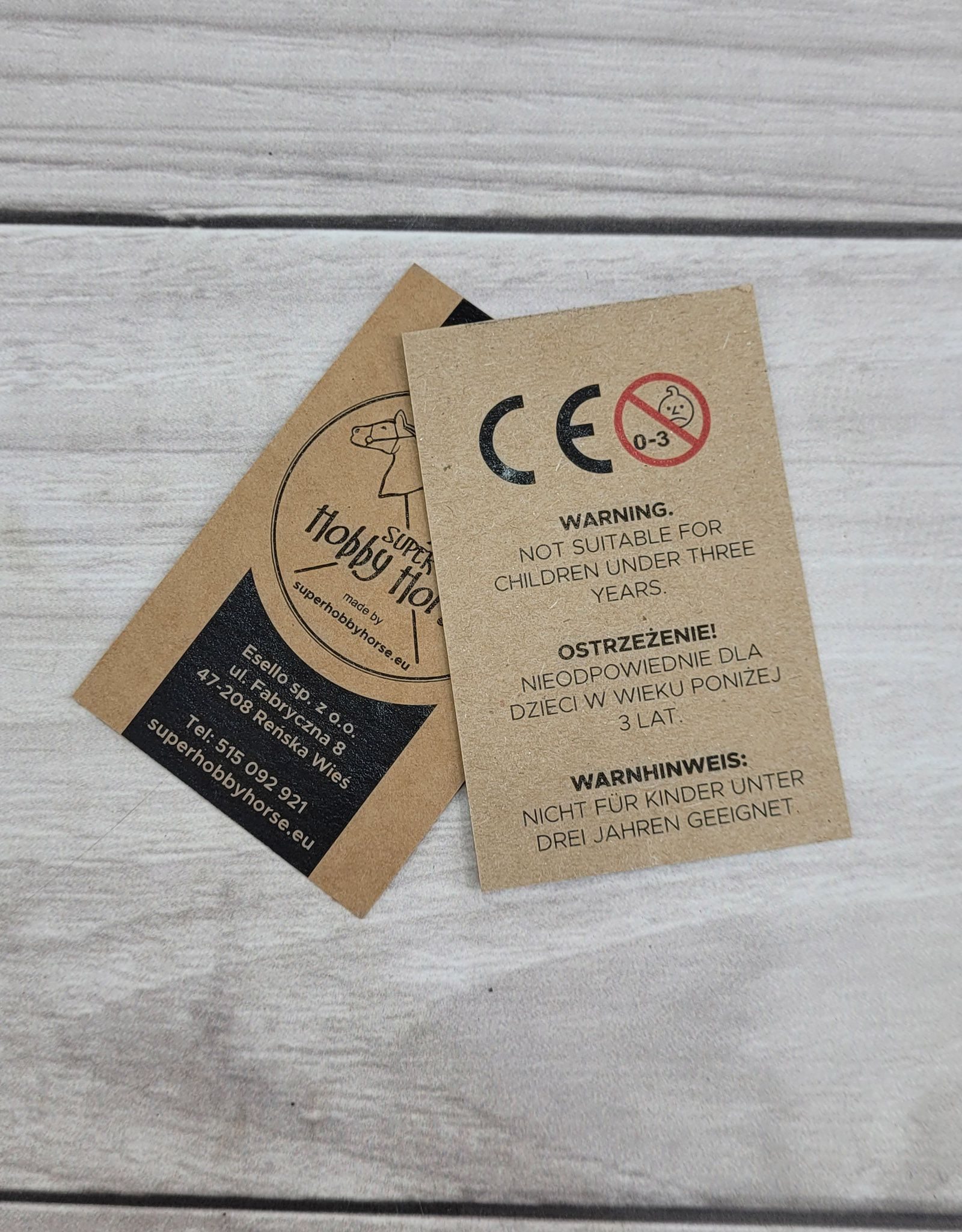 Hobby Horse Mały koń na kiju Premium ciemnobrązowy ciemogniady A5