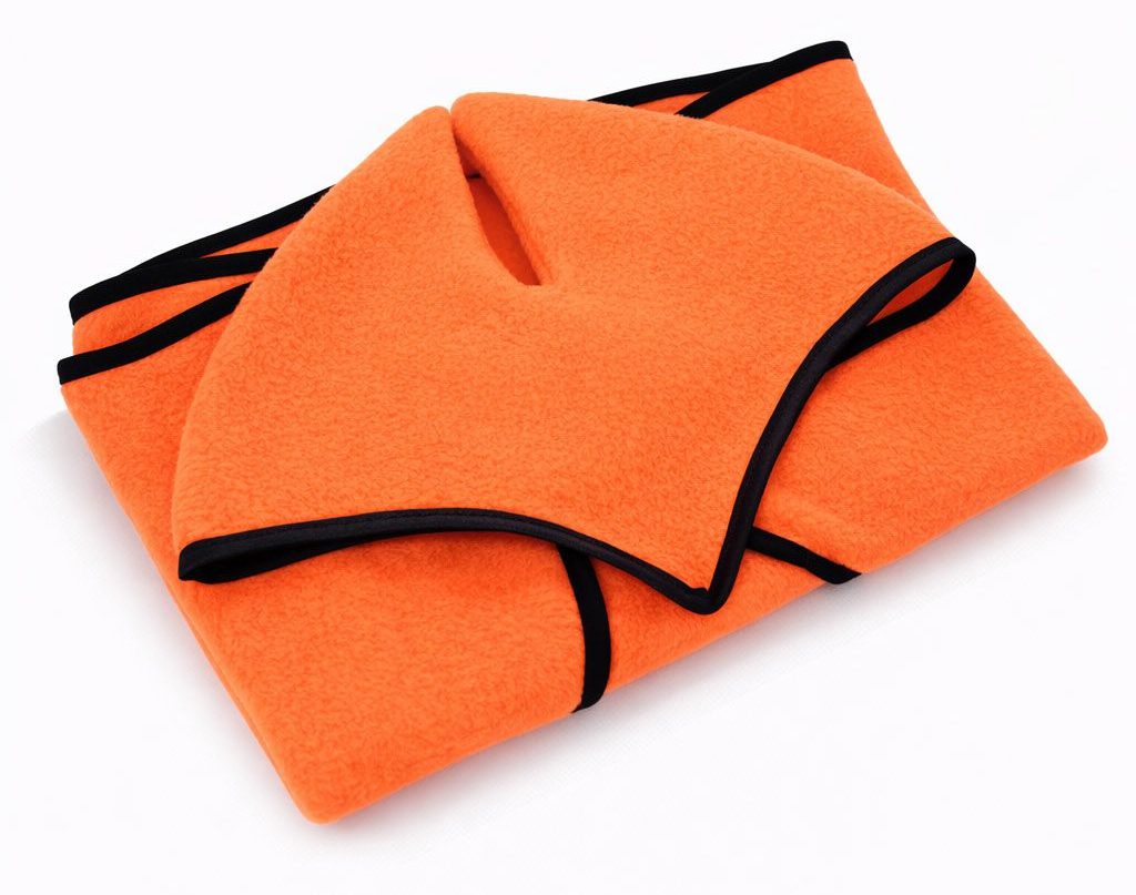 Zestaw dla Hobby Horse uniwersalny A4 i A5: polarowa derka + nauszniki – neon orange