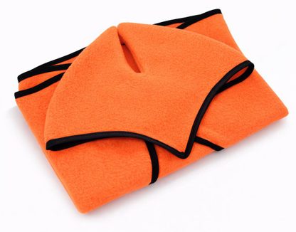 Zestaw dla Hobby Horse uniwersalny A4 i A5: polarowa derka + nauszniki – neon orange