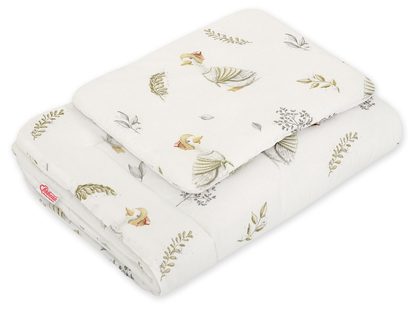 Komplet pościeli dla niemowląt z wypełnieniem 2-cz 75x100cm NEWBORN - misie niebieskie