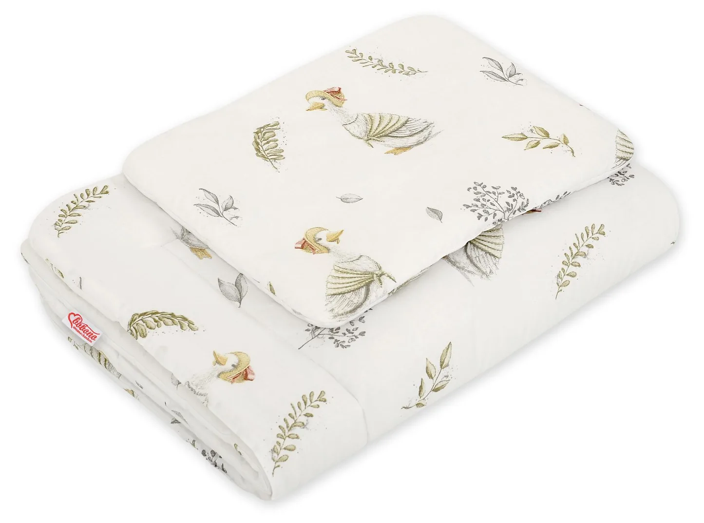 Komplet pościeli dla niemowląt z wypełnieniem 2-cz 75x100cm NEWBORN - misie niebieskie
