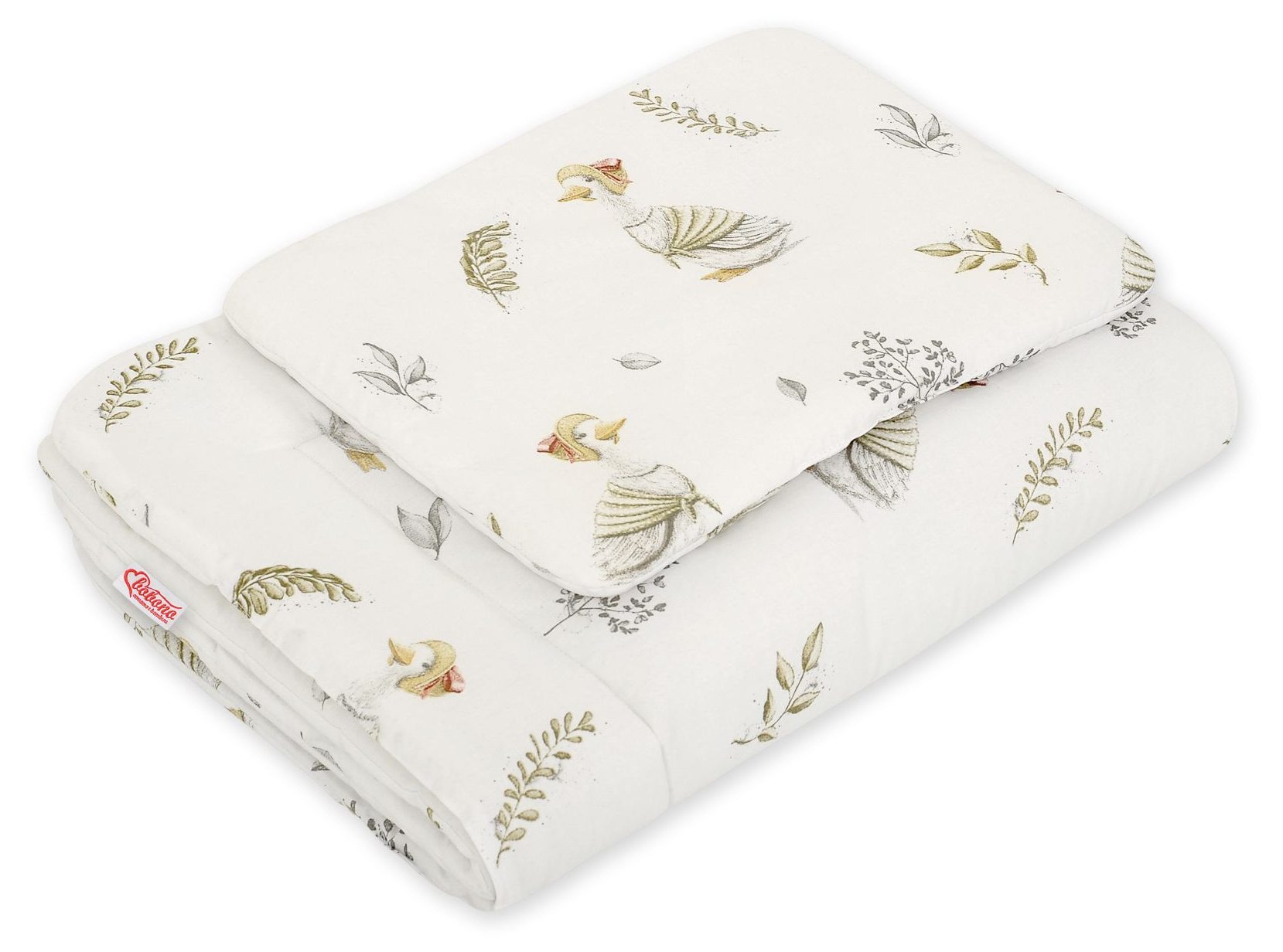 Komplet pościeli dla niemowląt z wypełnieniem 2-cz 75x100cm NEWBORN - misie niebieskie