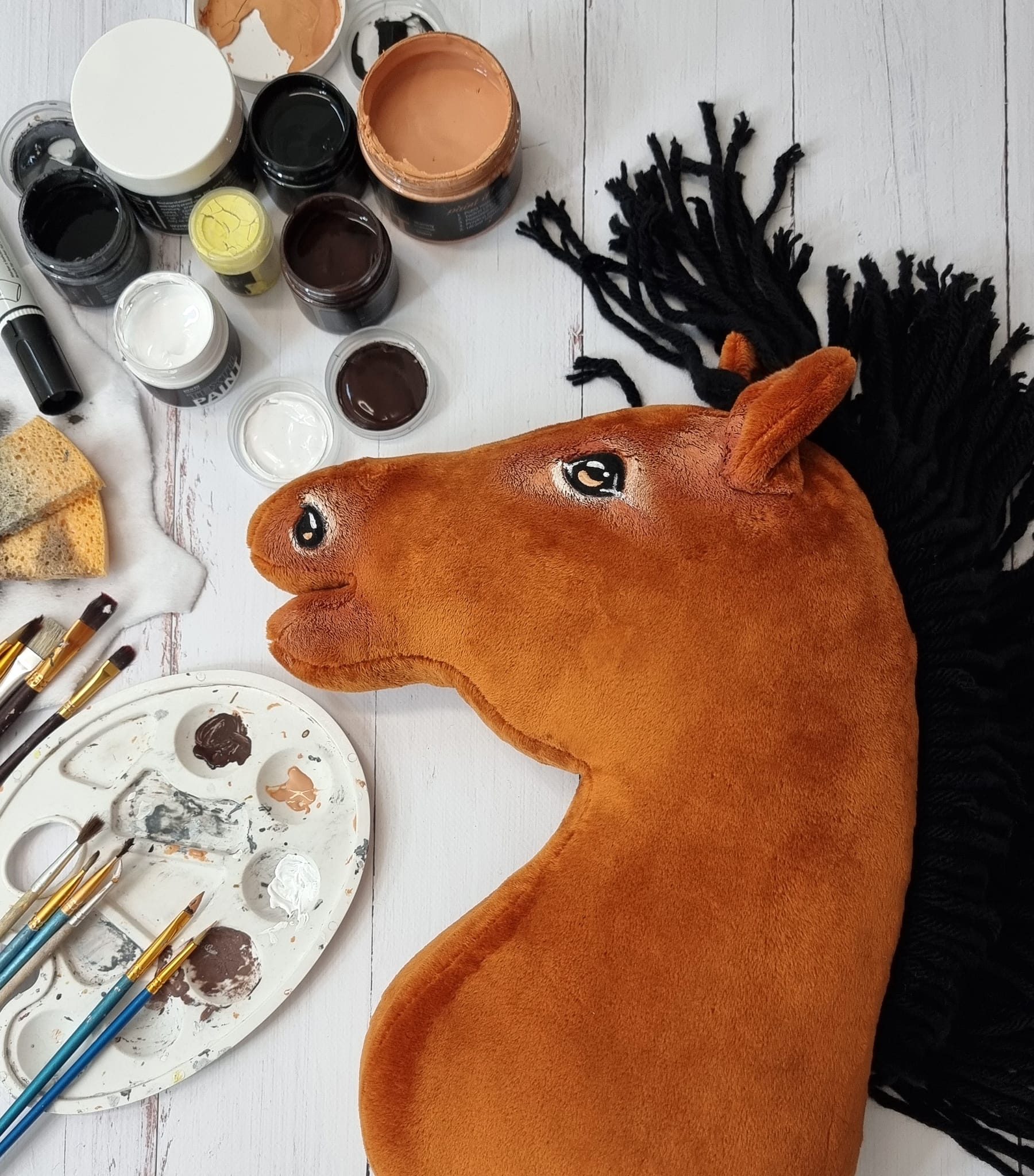 Hobby Horse Duży koń na kiju Premium -  jasnogniady II A3