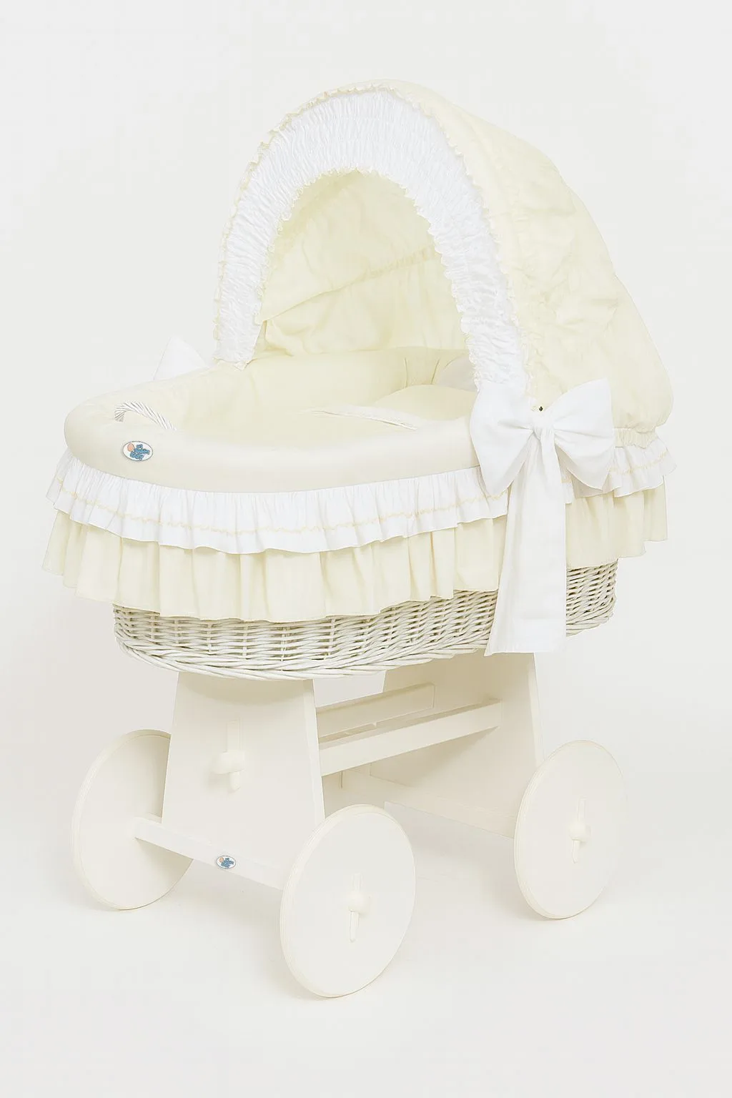Kosz Mojżesza z budką- Little Angel biały