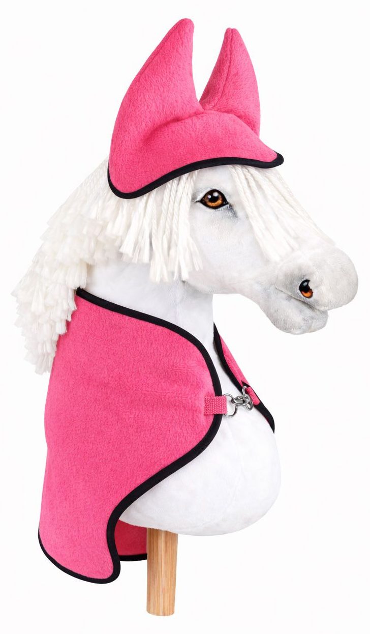 Zestaw dla Hobby Horse A3: polarowa derka + nauszniki – kremowy