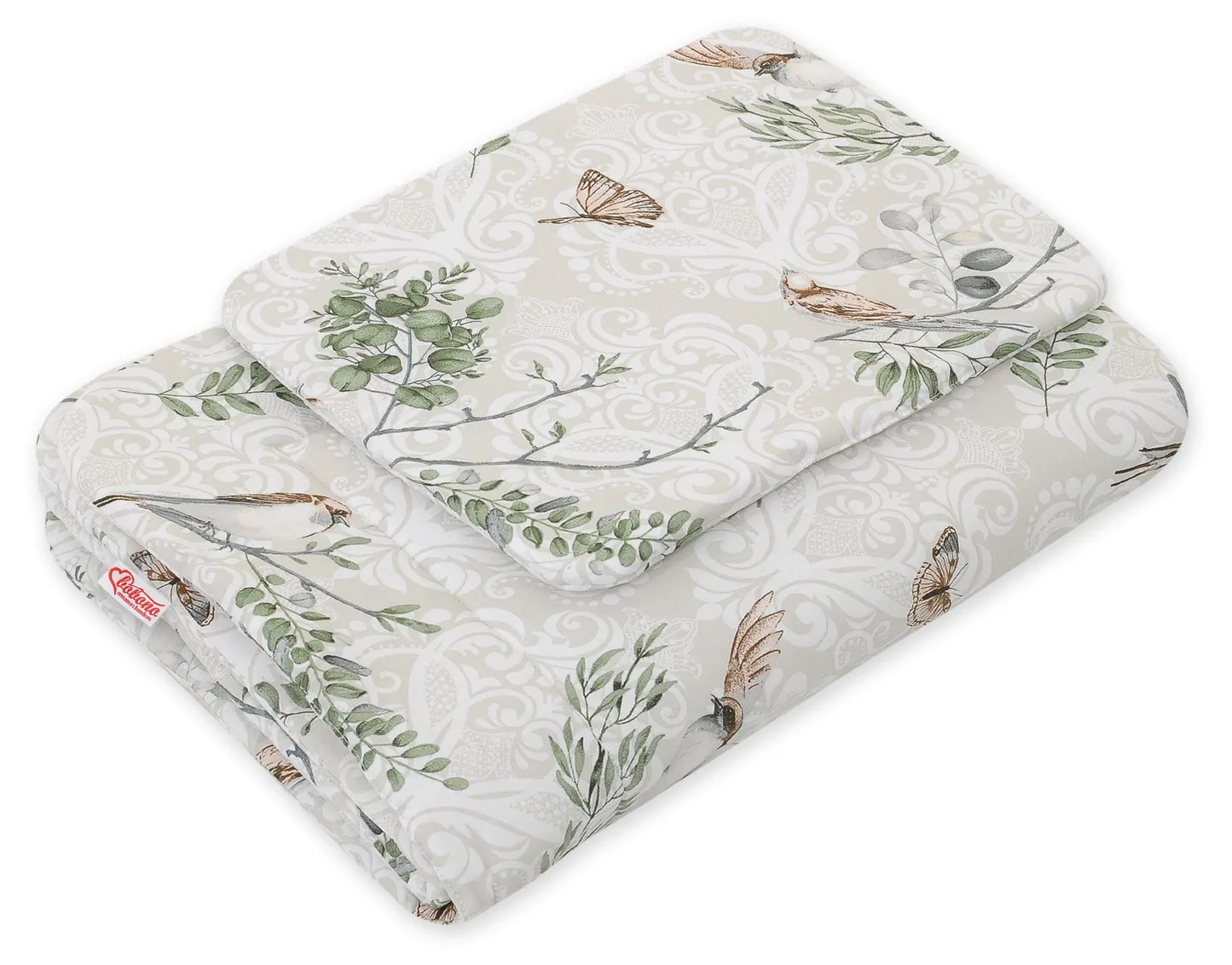 Komplet pościeli dla niemowląt z wypełnieniem 2-cz 75x100cm NEWBORN - misie niebieskie