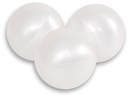 Plastikowe piłeczki do suchego basenu 50szt. - białe