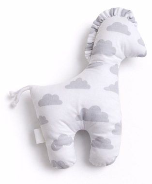 Konik LUCKY miękka maskotka z bawełny dla niemowląt - Peonie różowe
