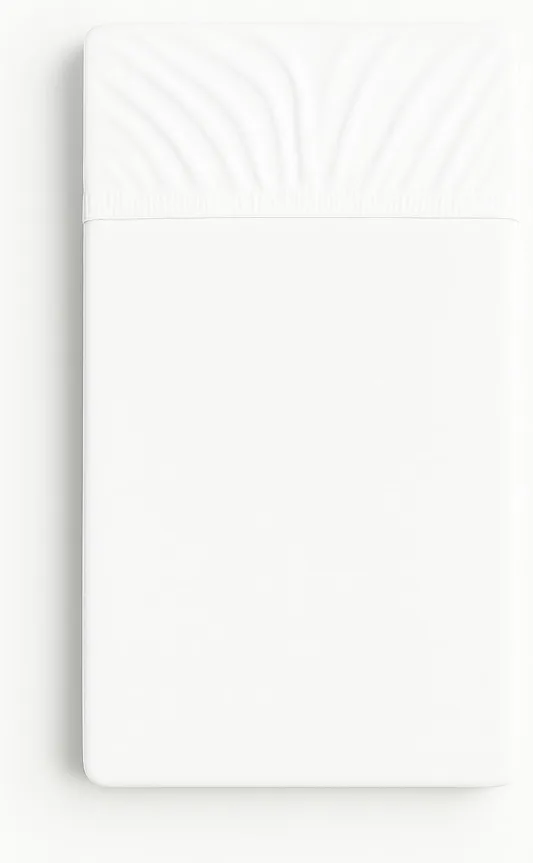 Prześcieradło jersey bawełna z gumką  do łóżeczka 120x60cm - białe