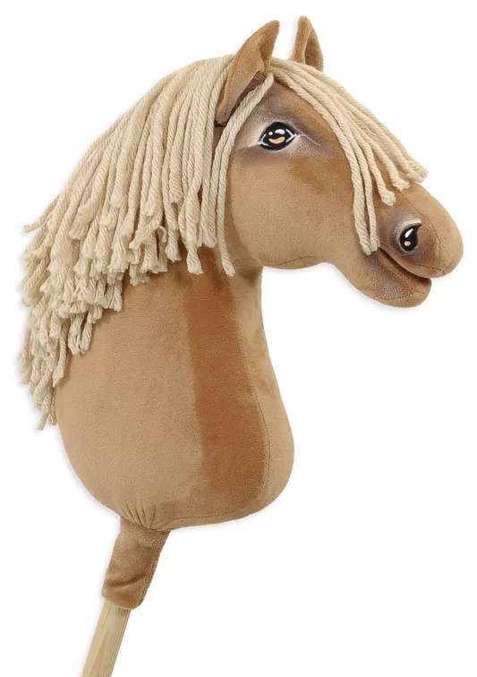 Hobby Horse Duży koń na kiju Premium - izabelowaty  A3