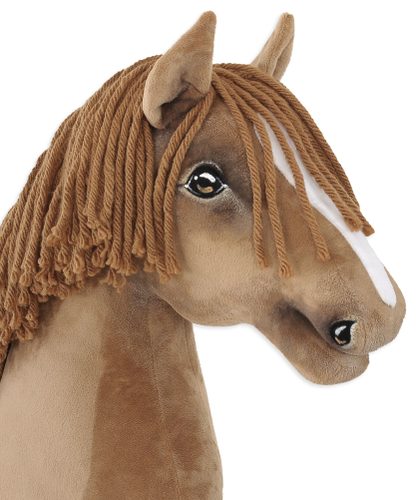 Hobby Horse Duży koń na kiju Premium - jasny kasztan A3