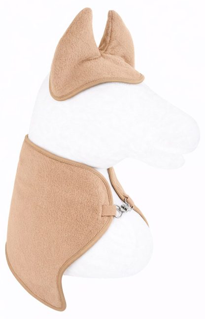 Zestaw dla Hobby Horse uniwersalny A4 i A5: polarowa derka + nauszniki – camel