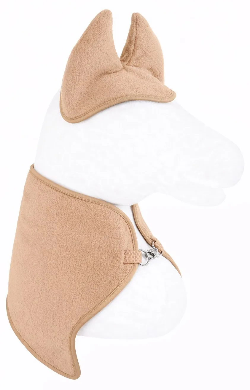 Zestaw dla Hobby Horse uniwersalny A4 i A5: polarowa derka + nauszniki – camel