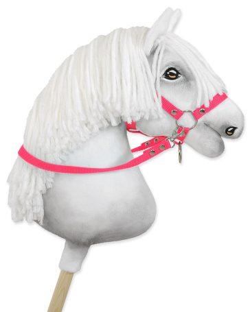 Wodze dla konia Hobby Horse – różowe
