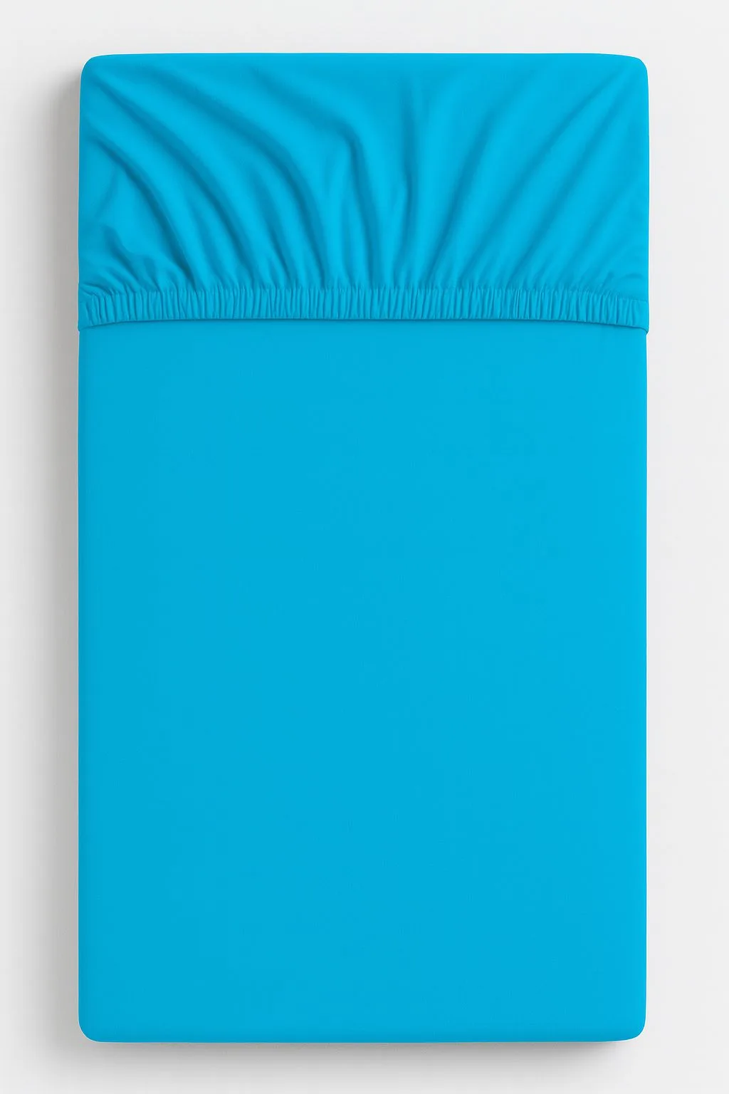 Prześcieradło bawełniane z gumką do łóżeczka 120x60 cm - miętowe