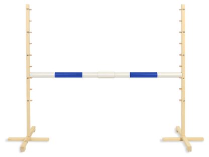 Przeszkoda skokowa do Hobby Horse 160cm, h-120 cm, belka niebieska
