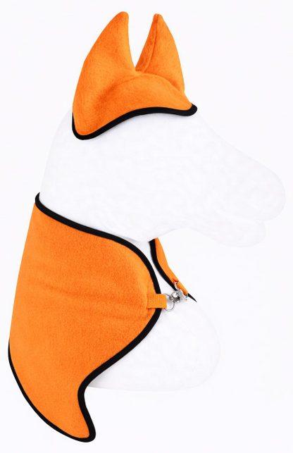 Zestaw dla Hobby Horse uniwersalny A4 i A5: polarowa derka + nauszniki – neon orange