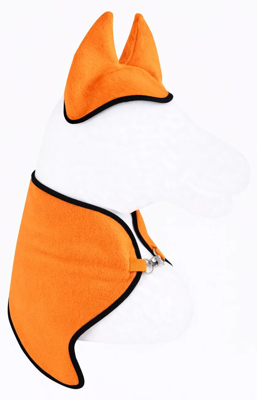 Zestaw dla Hobby Horse uniwersalny A4 i A5: polarowa derka + nauszniki – neon orange
