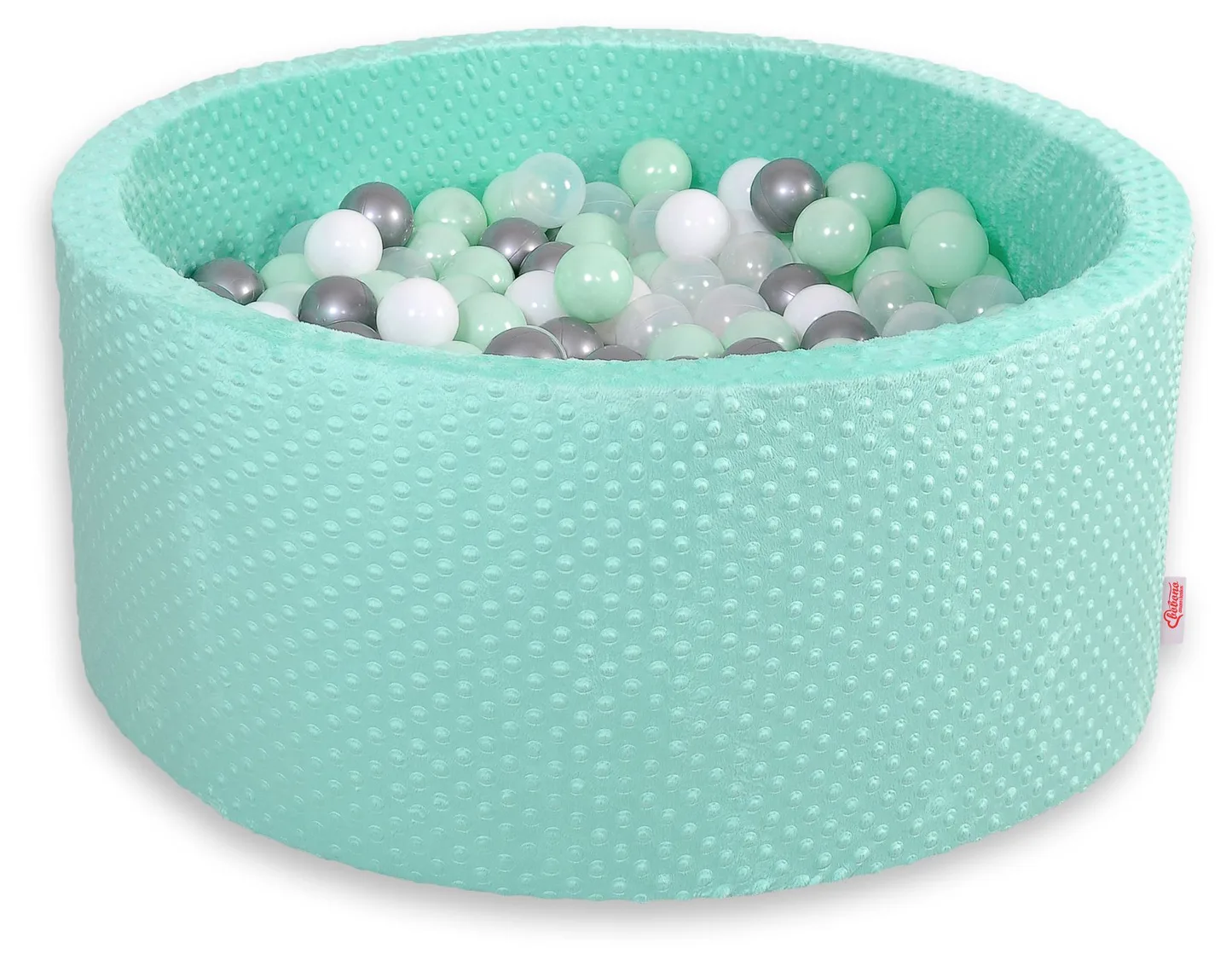 Suchy basen minky H-40 cm z piłkami 200szt.- miętowy