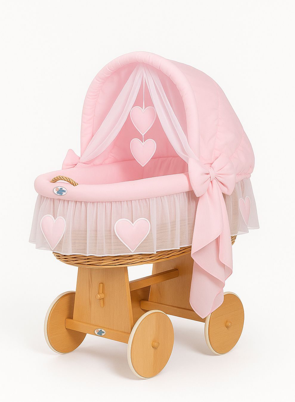 Kosz Mojżesza z budką- Little Angel biały