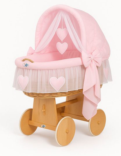 Kosz Mojżesza z budką- Little Angel biały