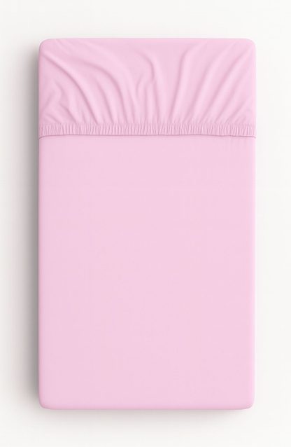 Prześcieradło bawełniane z gumką do łóżeczka 120x60 cm - miętowe