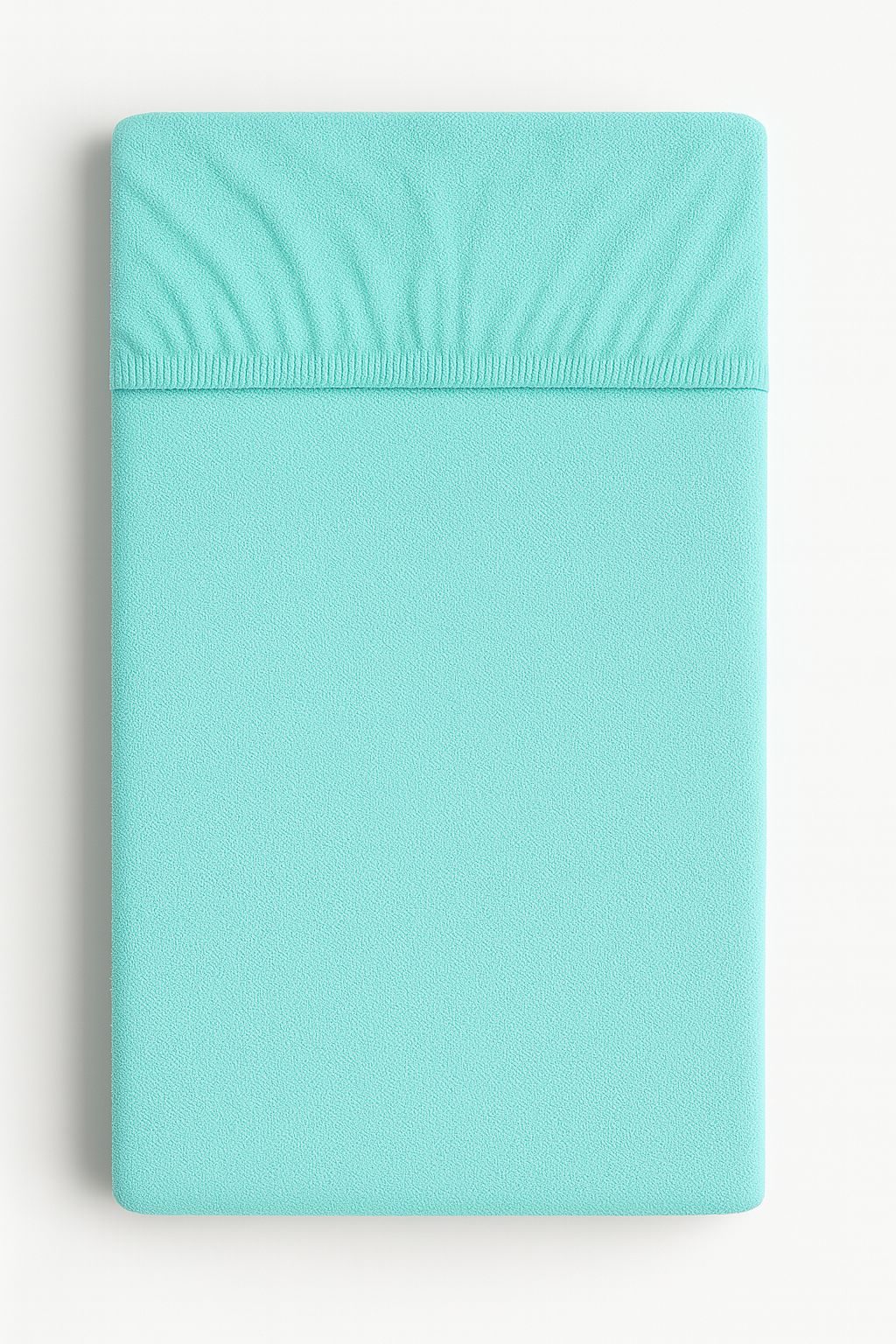 Prześcieradło frotte z gumką do łóżeczka 120x60cm - miętowe