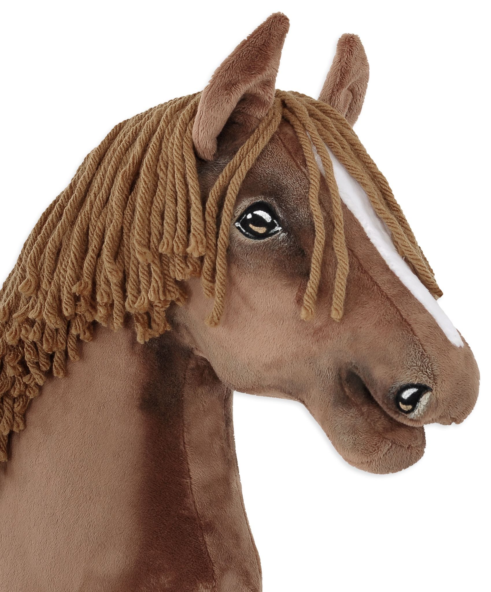 Hobby Horse Duży koń na kiju Premium - ciemny kasztan A3