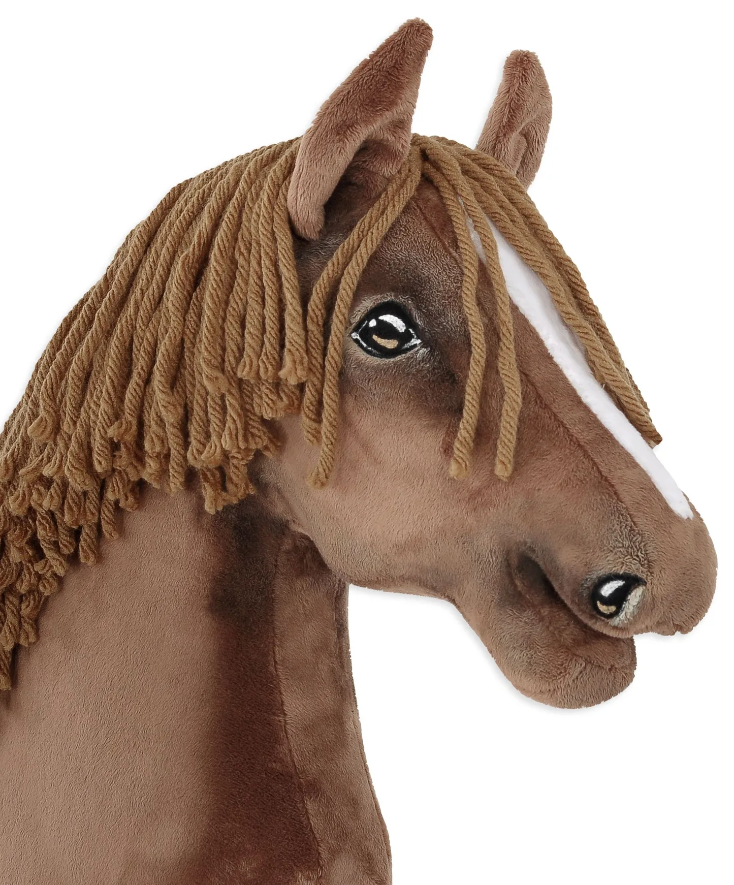 Hobby Horse Duży koń na kiju Premium - ciemny kasztan A3
