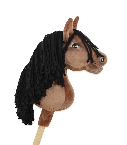 Hobby Horse Średni koń na kiju Premium brązowy gniady A4