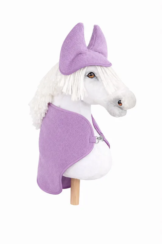Zestaw dla Hobby Horse uniwersalny A4 i A5: polarowa derka + nauszniki – fioletowy