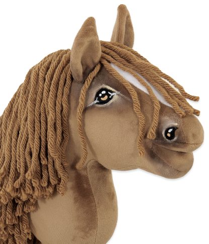 Hobby Horse Mały koń na kiju Premium brązowy jasny kasztan A5