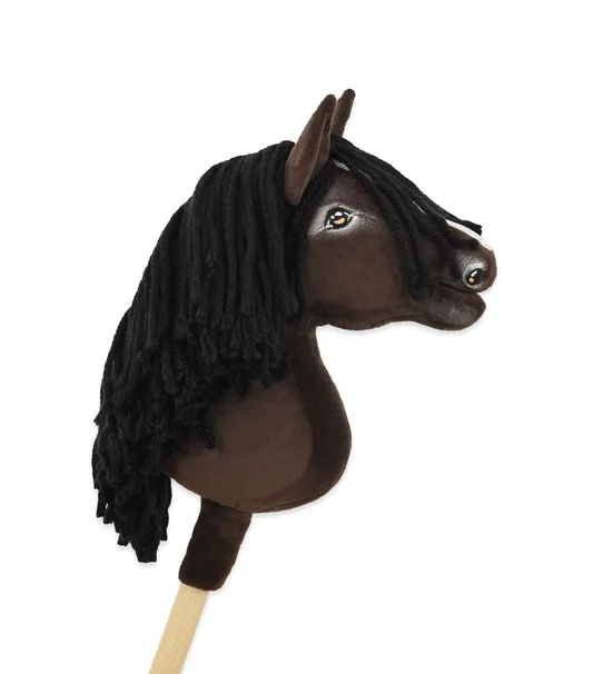 Hobby Horse Średni koń na kiju Premium ciemnobrązowy ciemogniady A4