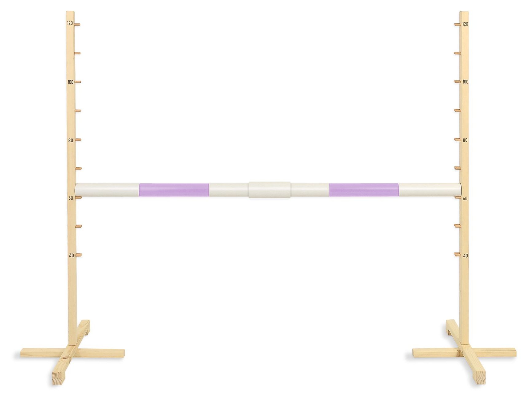 Przeszkoda skokowa do Hobby Horse 160cm, h-120 cm, belka jasny fiolet