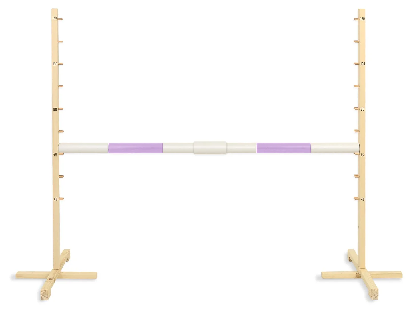 Przeszkoda skokowa do Hobby Horse 160cm, h-120 cm, belka jasny fiolet