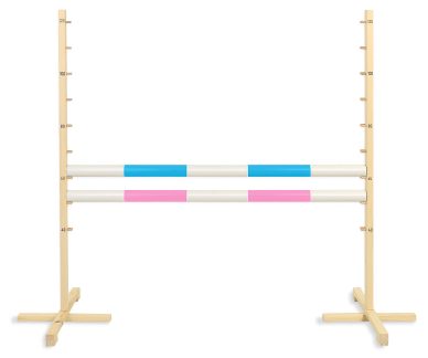 Przeszkoda skokowa do Hobby Horse 120cm, dwie belki - jasny niebieski i ciemny niebieski