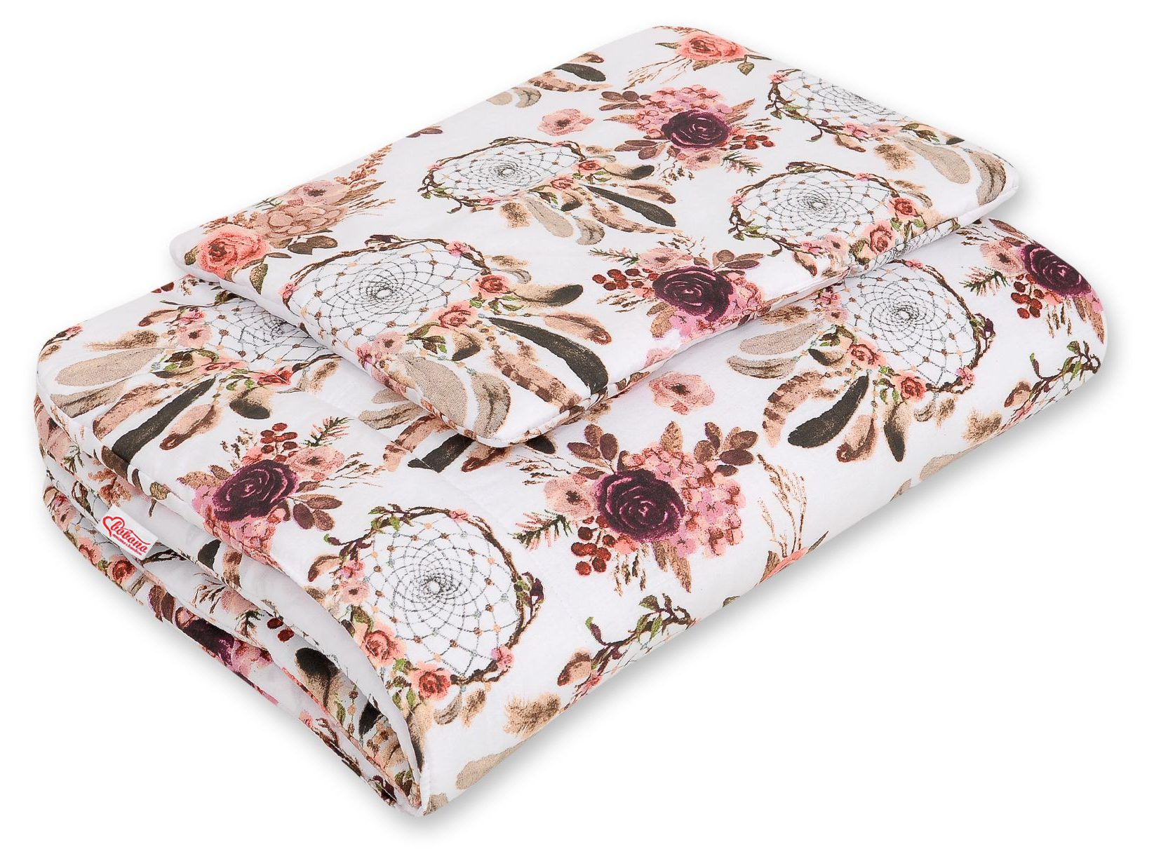 Komplet pościeli dla niemowląt z wypełnieniem 2-cz 75x100cm NEWBORN - misie niebieskie