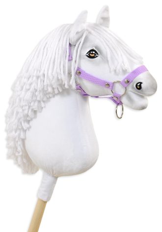 Hobby Horse Duży koń na kiju Premium - biały A3