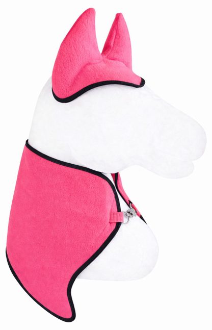Zestaw dla Hobby Horse uniwersalny A4 i A5: polarowa derka + nauszniki – neon pink