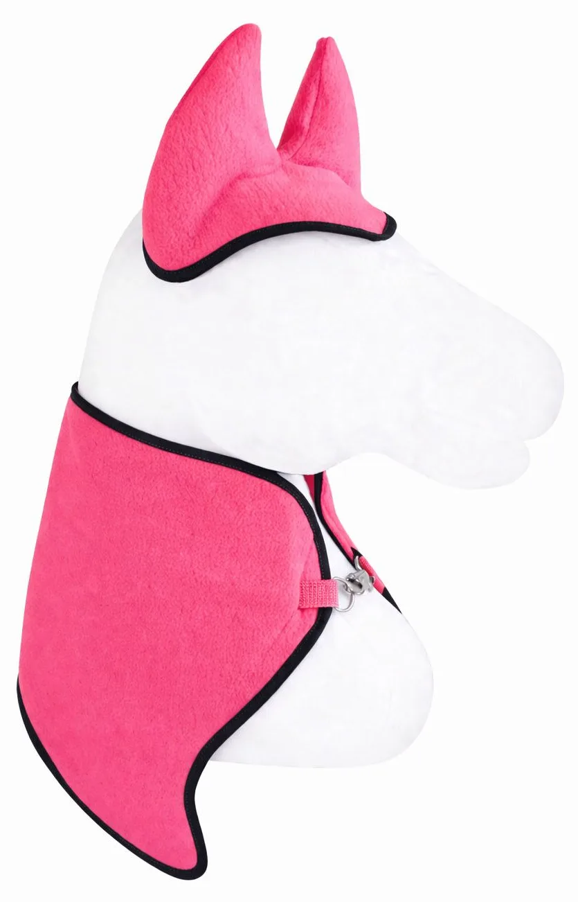 Zestaw dla Hobby Horse uniwersalny A4 i A5: polarowa derka + nauszniki – neon pink