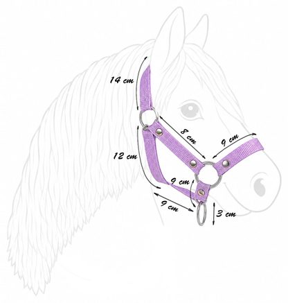 Kantar dla konia Hobby Horse uniwersalny A4 i A5 zapinany - miętowy