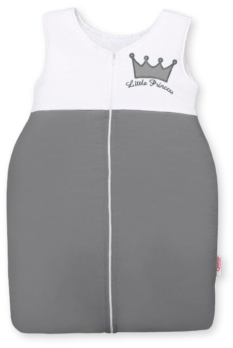 Śpiworek dla dzieci bawełniany M 6-12 mcy TOG 2.5 całoroczny ocieplany Little Princess antracyt