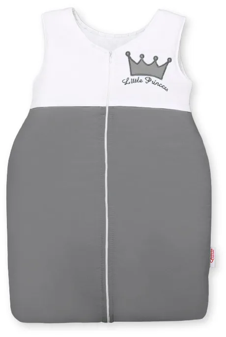 Śpiworek dla dzieci bawełniany M 6-12 mcy TOG 2.5 całoroczny ocieplany Little Princess antracyt