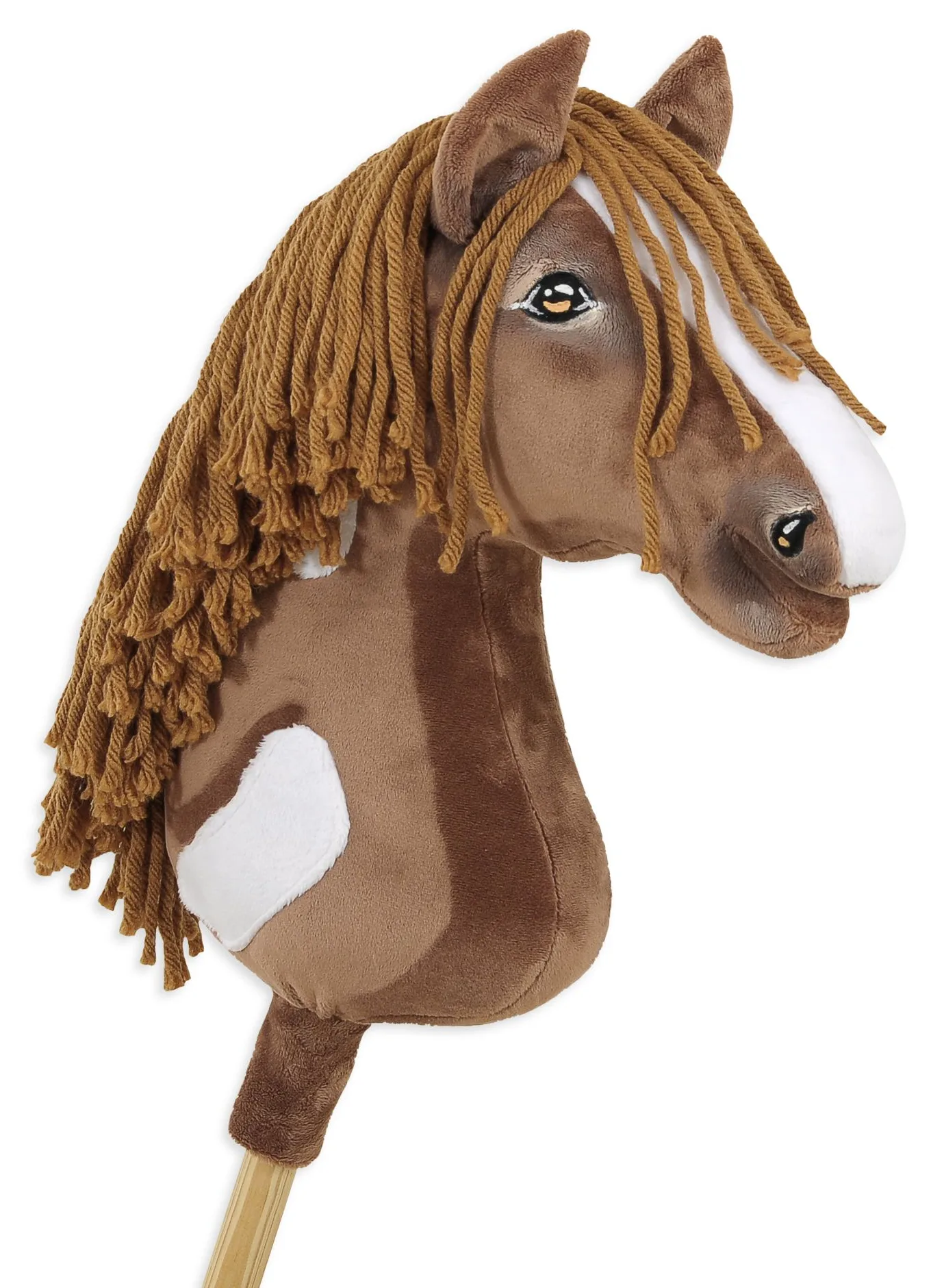 Hobby Horse Duży koń na kiju Premium - western II gniady z brązową grzywą A3