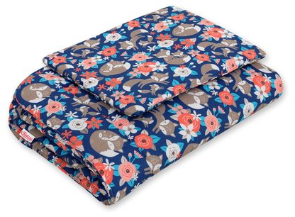 Komplet pościeli dla niemowląt z wypełnieniem 2-cz 75x100cm NEWBORN - misie niebieskie