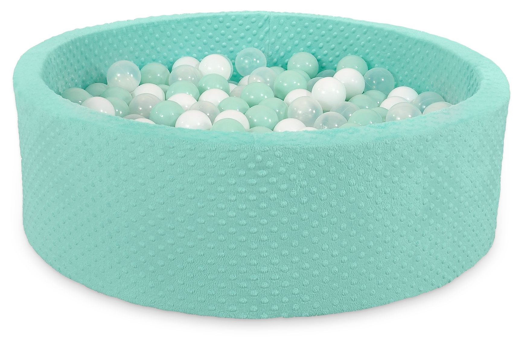 Suchy basen minky H-30 cm z piłkami 200szt.- jasnoszary