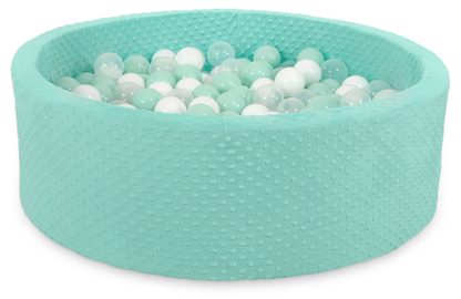 Suchy basen minky H-30 cm z piłkami 200szt.- jasnoszary