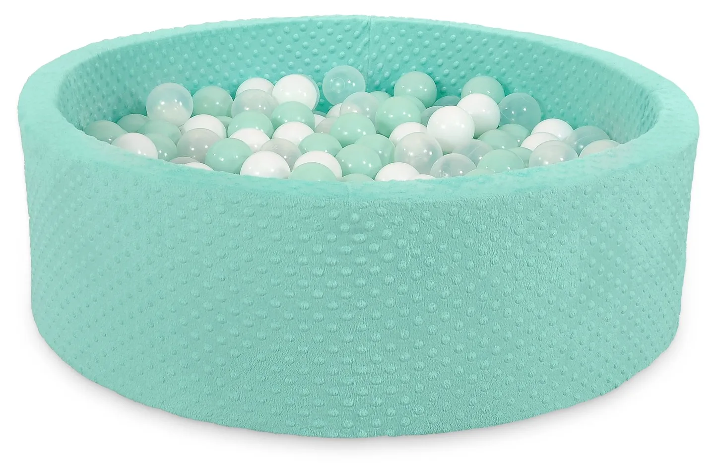 Suchy basen minky H-30 cm z piłkami 200szt.- jasnoszary