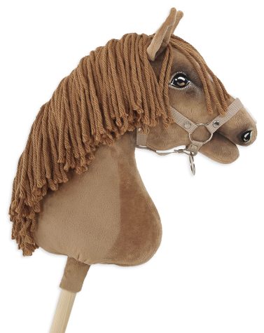 Hobby Horse Duży koń na kiju Premium - jasny kasztan A3